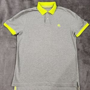 Mens gray express polo shirt